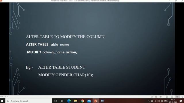 Part 5 - ALTER STATEMENT | ORACLE | FourceTutorials смотреть онлайн