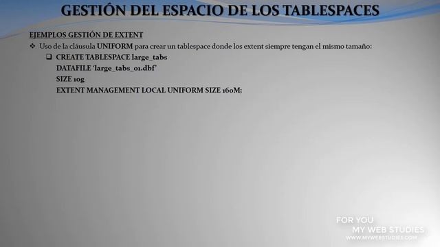 ? CURSO ORACLE GESTION DE TABLESPACES: ? MAS CURSOS EN LA DESCRIPCION смотреть онлайн