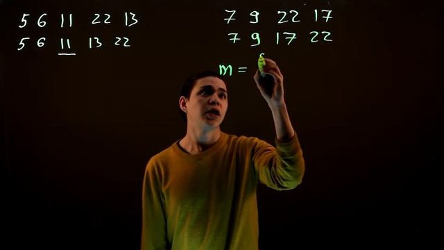 Медиана числового ряда - ОГЭ по Математике - Задание №9 смотреть онлайн