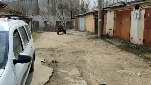Пробный заезд на самодельном квадроцикле из оки смотреть онлайн