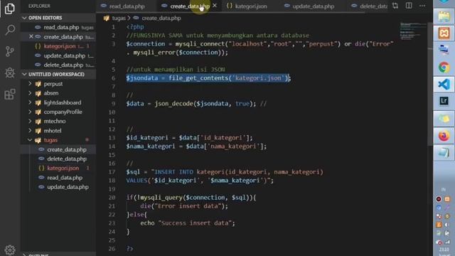 Tutorial Pembutan JSON pada PHP menggunakan CRUD смотреть онлайн