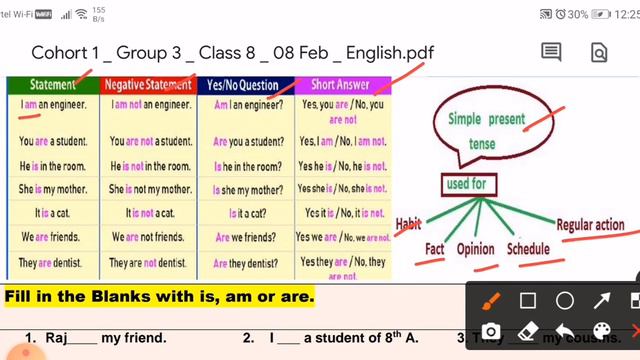 CLASS 8 ENGLISH WORKSHEET 34|08-02-2021 |SIMPLE PRESENT TENSE |EXPLORE ENJOY AND ENRICH смотреть онлайн