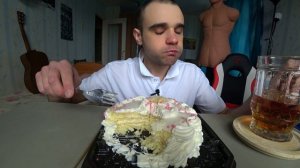 МУКБАНГ ТОРТ МОЛОЧНАЯ ДЕВОЧКА / CAKE / SWEET / ПИЦЦА / САМСА / EATING / Mukbang / ASMR / АСМР