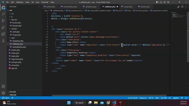 8. Aplikasi SPP PHP MYSQLI OOP - Edit Data Kelas смотреть онлайн