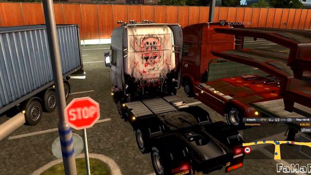 Euro Truck Simulator 2 Multiplayer - Overtaking, Close Calls, Saves,... Compilation # 1 смотреть онлайн