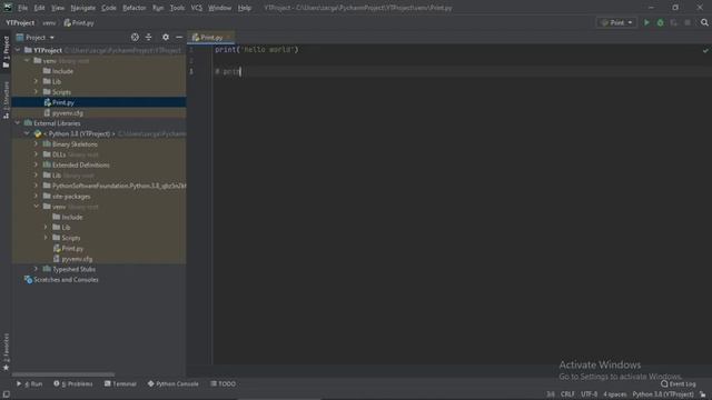 Print Functions | Python 3.8 смотреть онлайн