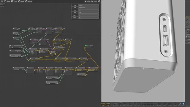 design of mini-STX case using MOI3D node editor смотреть онлайн