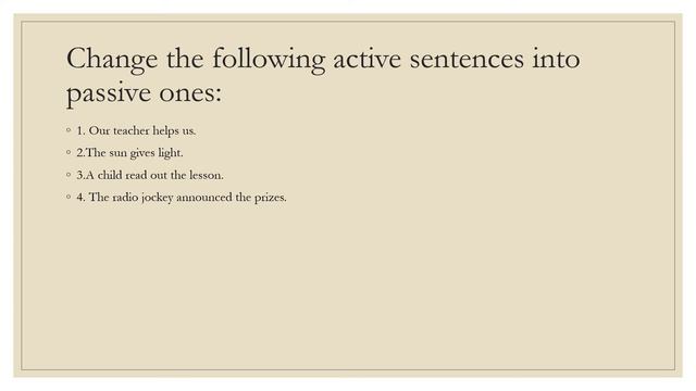FORM 7 ENGLISH ACTIVE AND PASSIVE VOICE смотреть онлайн