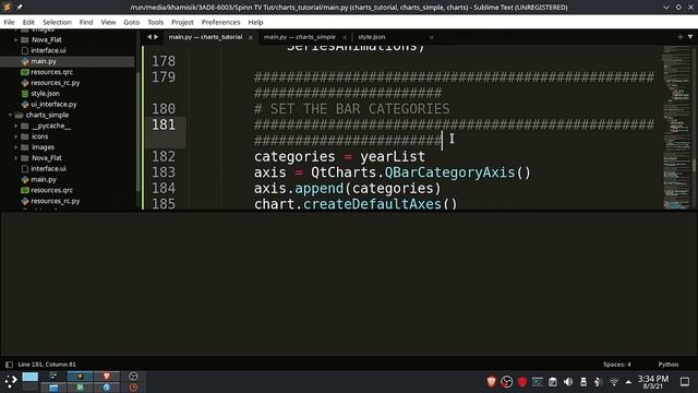 #2 Python QT Charts | Creating And Customizing Charts | Graphs | Pyside | PyQt | Interface Design смотреть онлайн