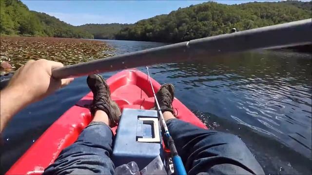 pov kayaking for pan fish using gulp minnows смотреть онлайн