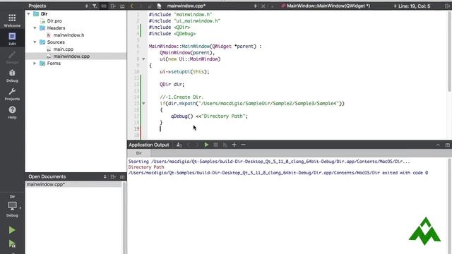 QDir | Use of QDir class and get access to directory structures ? | (Qt C++ Tutorial #17) смотреть онлайн