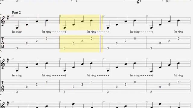 Relaxing Guitar TAB - Warning Light - Acoustic Fingerpicking Guitar Tab (PDF + Guitar Pro)