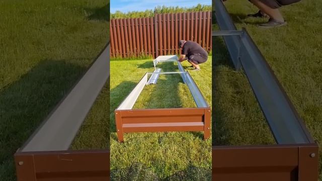 Металлические грядки #дача #грядки #огород смотреть онлайн