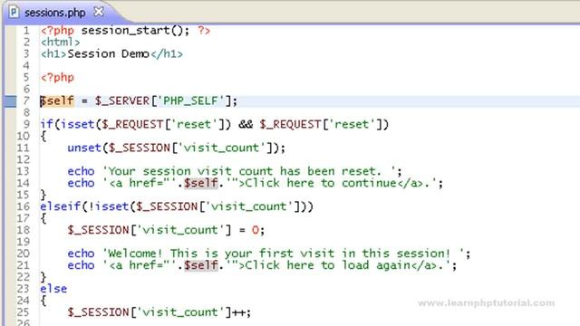 LearnPHP Tutorial Level 2, Chapter 11. PHP Sessions смотреть онлайн