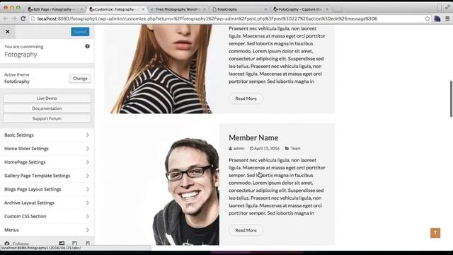 Full-Fledged Photography WordPress Theme FotoGraphy - How to Set HomePage | WordPress Tutorial смотреть онлайн