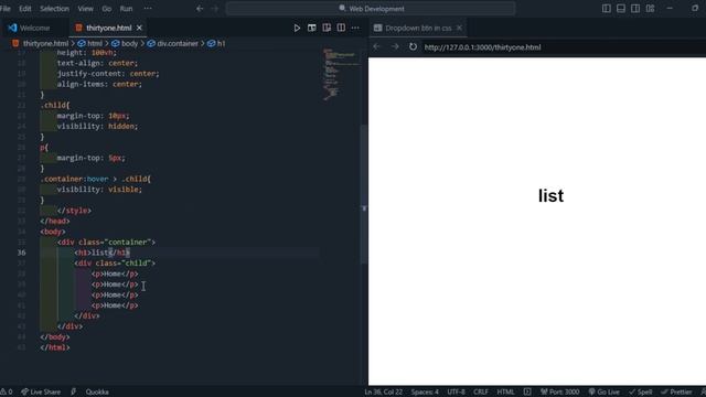 Dropdown Btn in CSS - Web Development смотреть онлайн