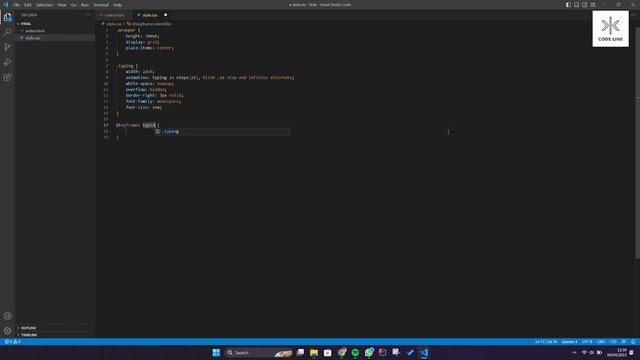 Animated Typing Effect using HTML and CSS смотреть онлайн
