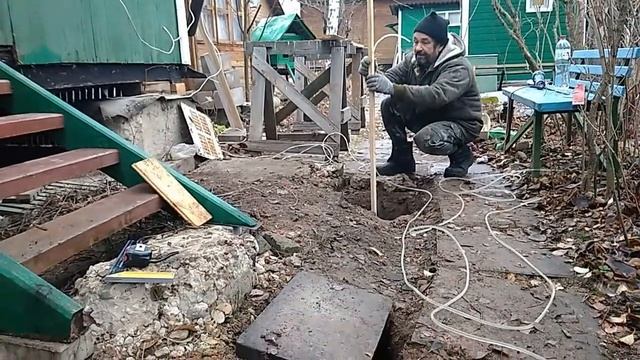 Недорогой фундамент для каркасного домика или пристройки. смотреть онлайн