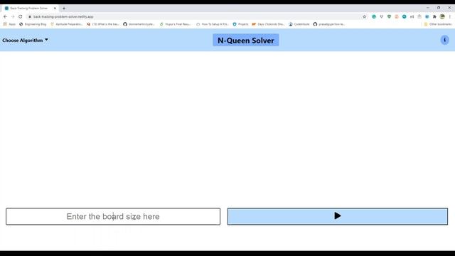 Back Tracking Problem Solver Demo смотреть онлайн