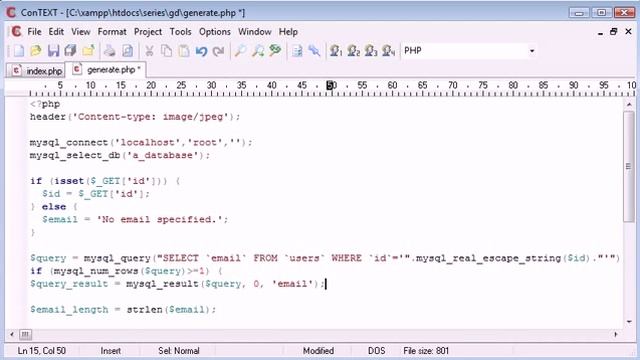 Beginner PHP Tutorial 160 - Protecting Email with String to Image Part 4 смотреть онлайн