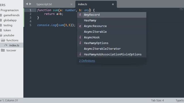 Typescript typed functions смотреть онлайн