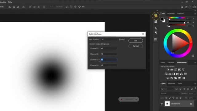 How to create halftone brush in Photoshop CC 2021 | 1 Minute Tutorial смотреть онлайн