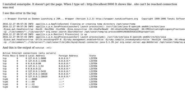 Sonarqube installation error смотреть онлайн