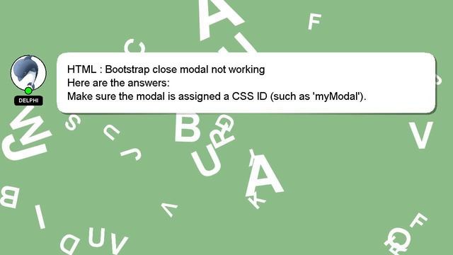 HTML : Bootstrap close modal not working смотреть онлайн