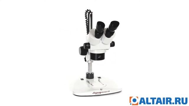 Микроскоп стерео Микромед МС-4-ZOOM LED - 3D обзор смотреть онлайн