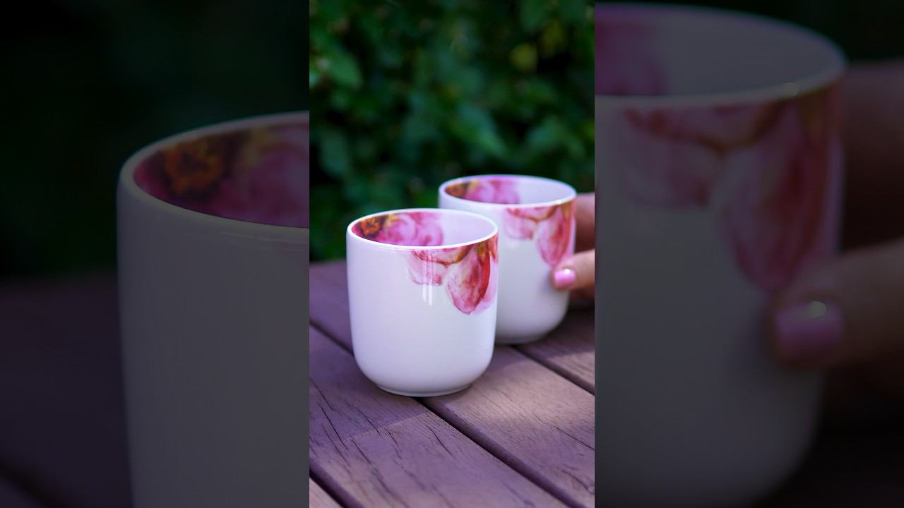 Набор из двух кружек для чая и кофе из коллекции Rose Garden #кружки #кофе смотреть онлайн