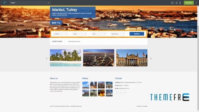 Travelo - Responsive Booking Wordpress Theme Royce Colt смотреть онлайн