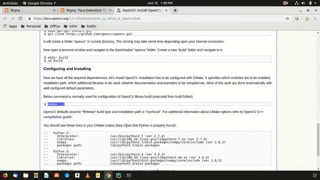 Install OpenCV on Ubunutu Part 2 смотреть онлайн