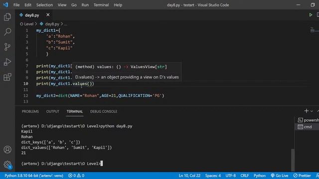 Dictionary IN PYTHON | Dictionary METHODS | 20-Day Crash Course For O Level | DAY 8 смотреть онлайн