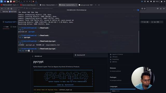 Create an Undetectable payload like a hacker смотреть онлайн