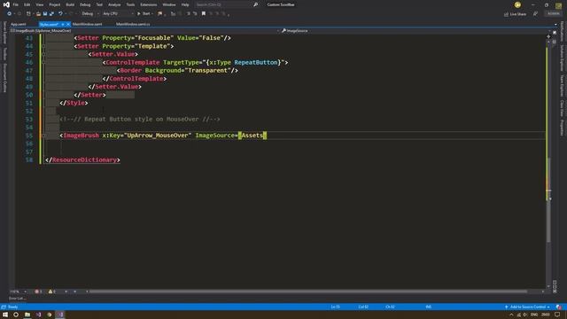 WPF - Custom Scroll Bar / Scroll Viewer | UI Design | XAML | C# | Tutorial смотреть онлайн