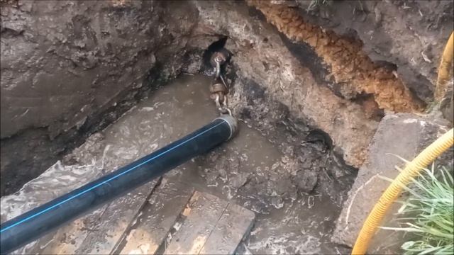 Прокол под дорогой методом ГНБ смотреть онлайн