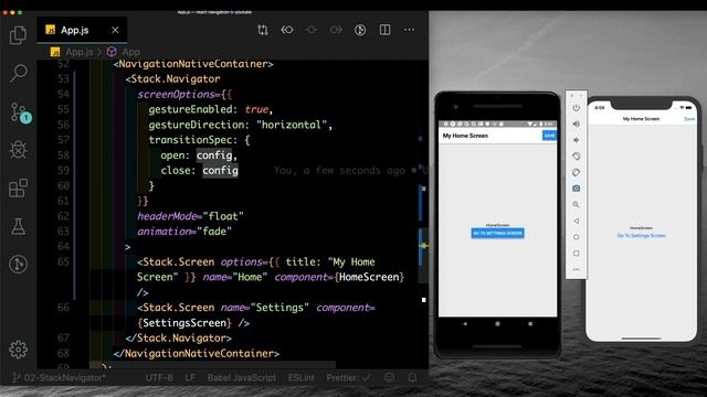 #2 Stack Navigator Transitions | React Navigation 5 смотреть онлайн