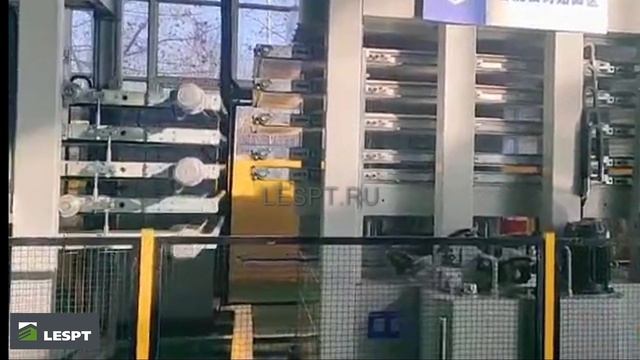 Пресс для производства трёхслойного паркета