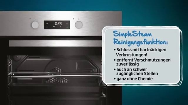 Beko BIM22301X Backofen Elektro A   71 L Silber   SimpleSteam Reinigungsfunktion   3D Kochen Pflege