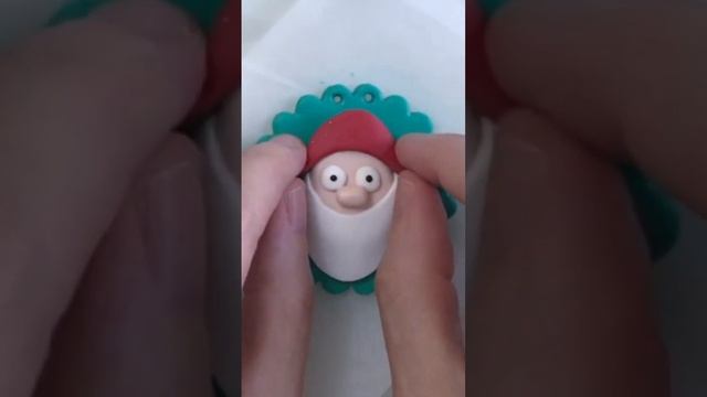 EASY! DIY Santa Christmas Tree Ornament ?? #polymerclay #christmas #diy смотреть онлайн