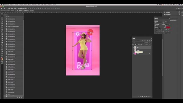 Como poner tu foto en la caja de Barbie - dificultad intermedia - photoshop смотреть онлайн