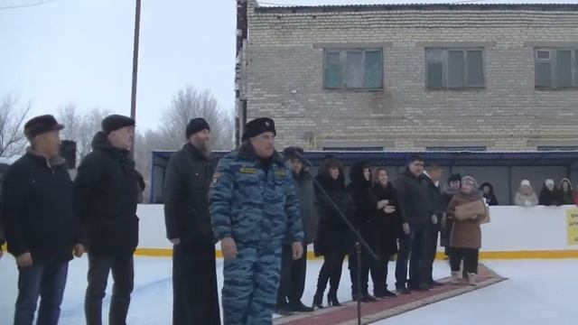 Открытие хоккейной коробки ! Посёлок МОЛОДЁЖНЫЙ !!! смотреть онлайн