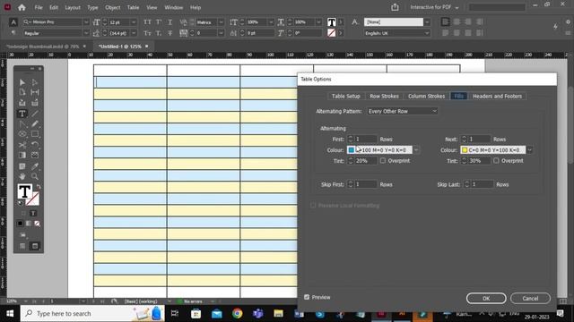 Alternate Fill in InDesign Table | How To Fill Alternate Colour in Table | Alternate Fill in Table смотреть онлайн