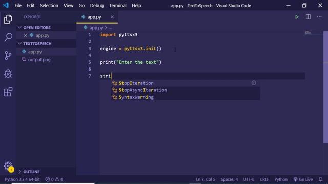 Python Text to Speech App Using pyttsx3 Library смотреть онлайн