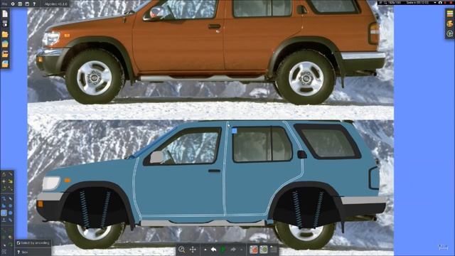 Algodoo crashable car tutorial смотреть онлайн