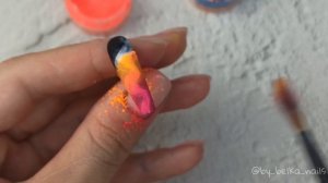 ГРАДИЕНТ ПИГМЕНТАМИ / СОЧНЫЙ ДИЗАЙН НОГТЕЙ / быстро и легко.