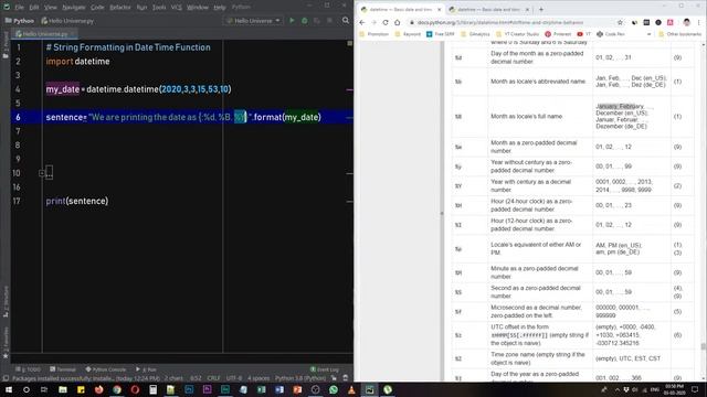 Python String Formatting - Python datetime from String - Part 4 - Learn Python Codes Python Tutoria смотреть онлайн