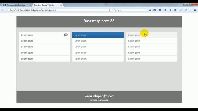 Bootstrap Part 28 List Group