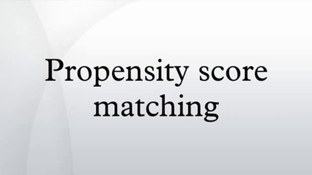 Propensity score matching смотреть онлайн