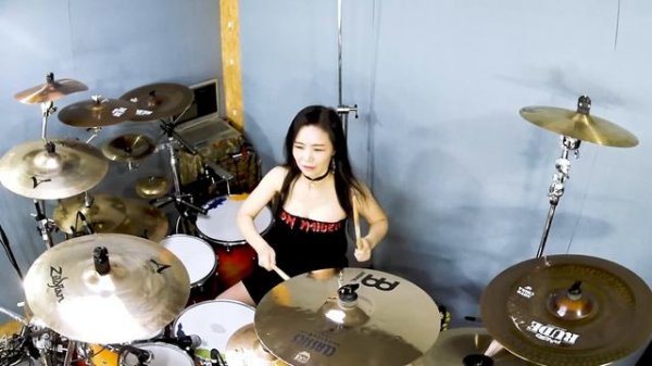 Iron Maiden - Wasted Years drum cover by Ami Kim (#55)
